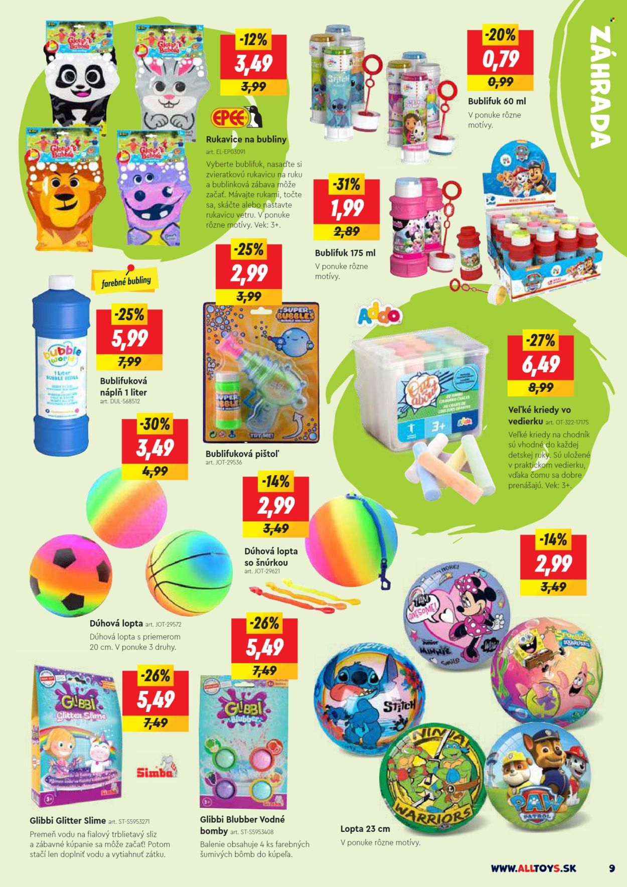 Leták Alltoys. Strana 9