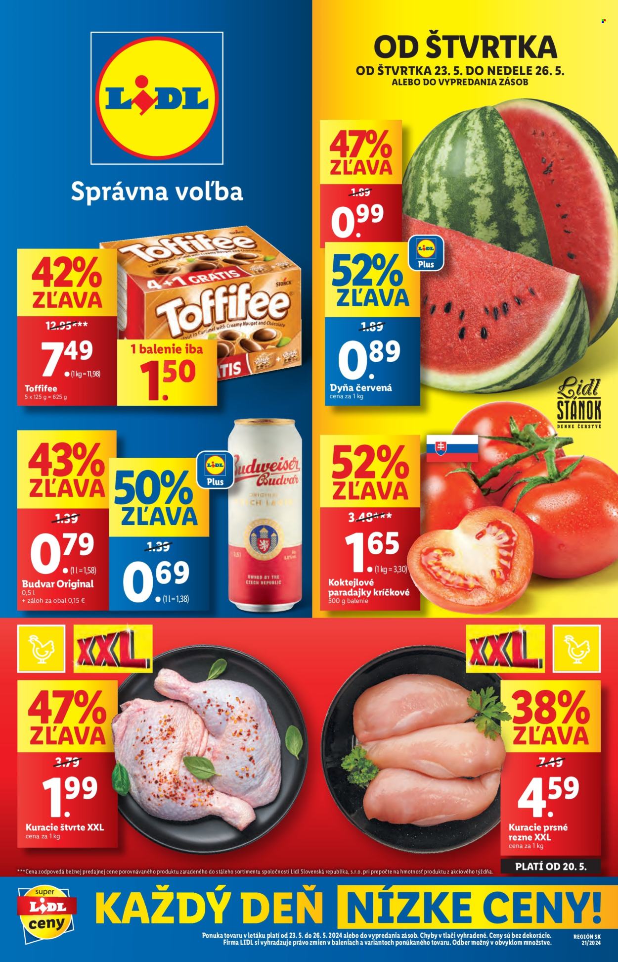 Leták Lidl - 23.5.2024 - 26.5.2024. Strana 1