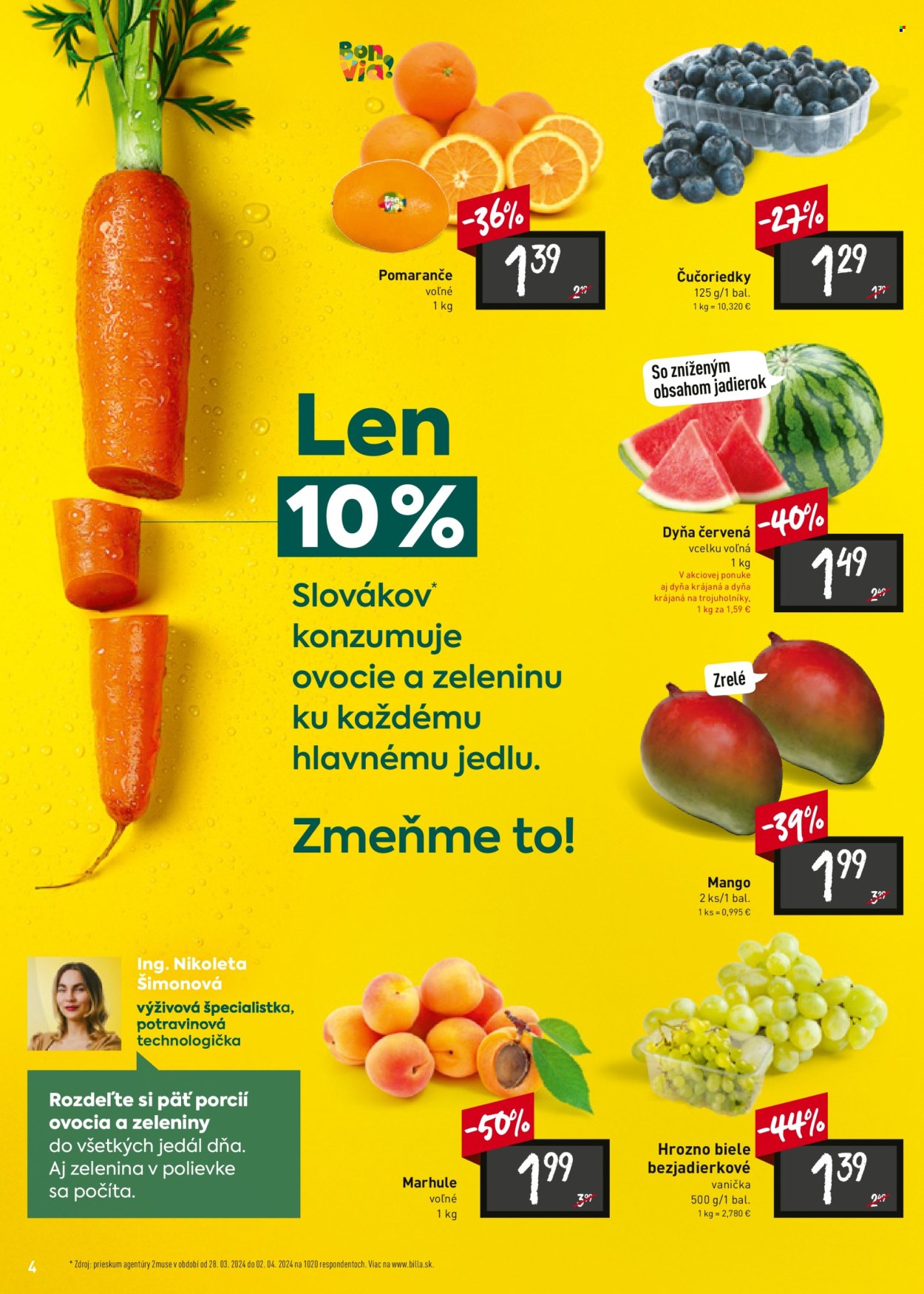 Leták Billa - 22.5.2024 - 28.5.2024. Strana 4