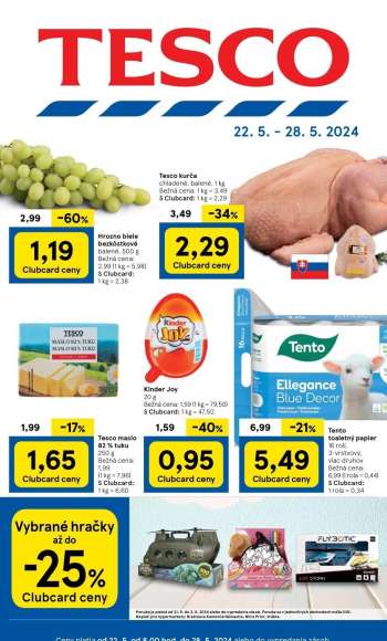 Leták TESCO - 22.5.2024 - 28.5.2024.