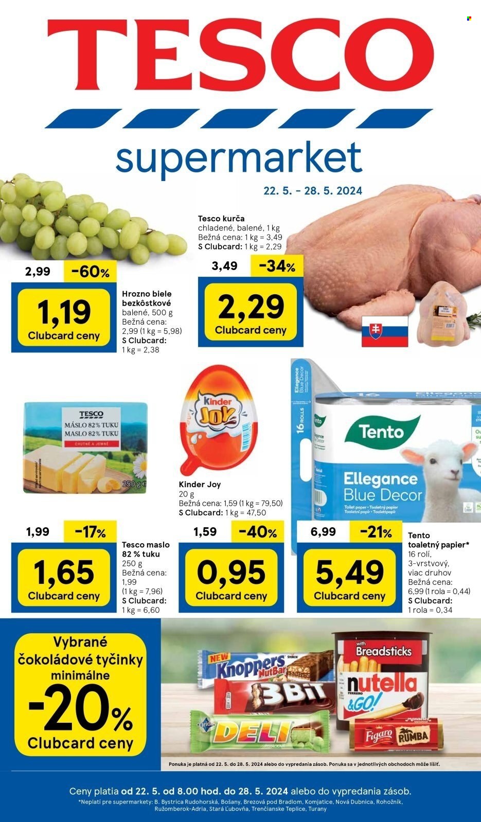 Leták TESCO supermarket - 22.5.2024 - 28.5.2024. Strana 1
