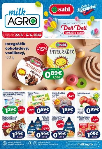 Leták Milk AGRO - 22.5.2024 - 4.6.2024.