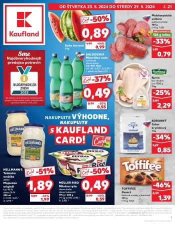 Leták Kaufland - 23.5.2024 - 29.5.2024.