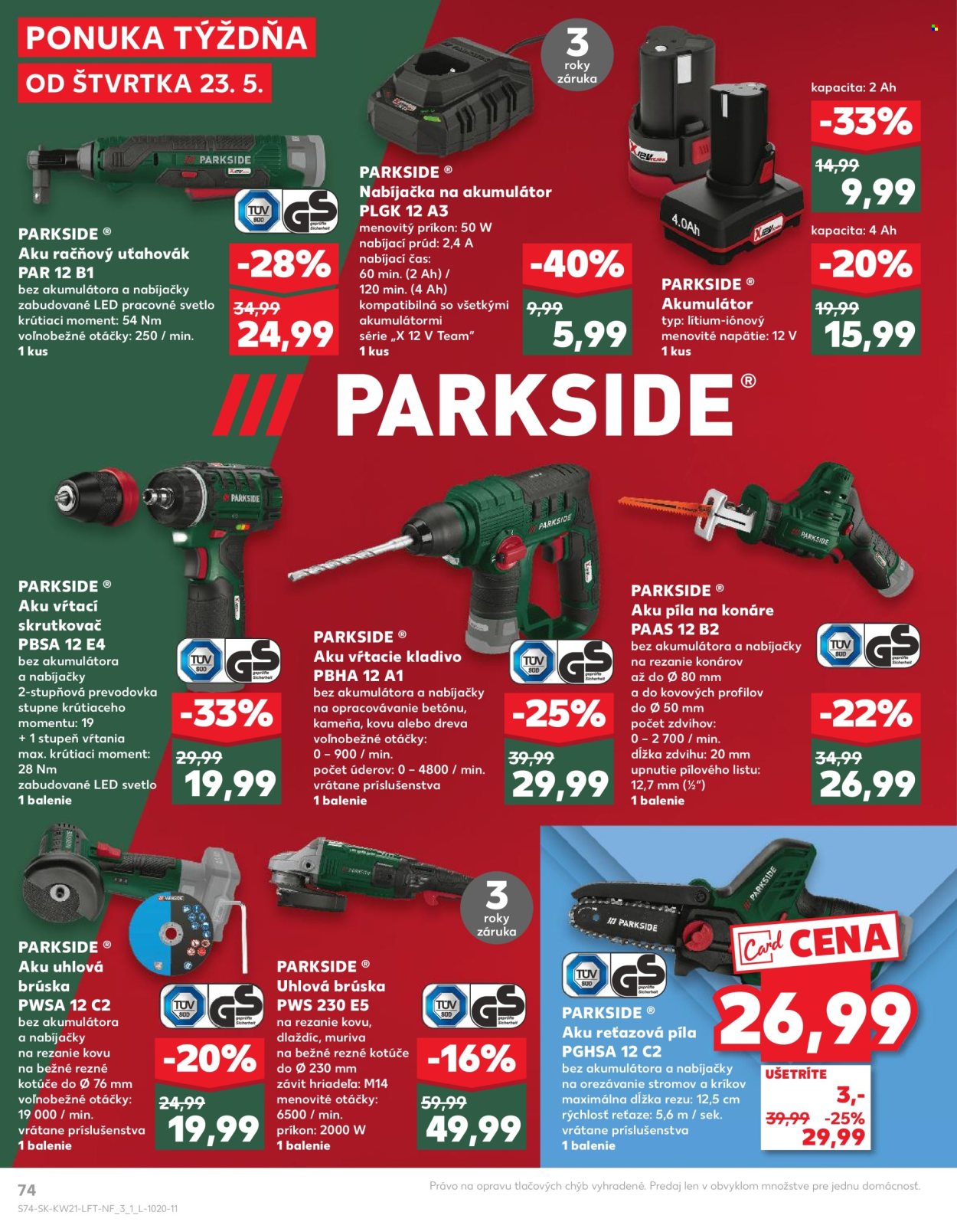 Leták Kaufland - 23.5.2024 - 29.5.2024. Strana 74