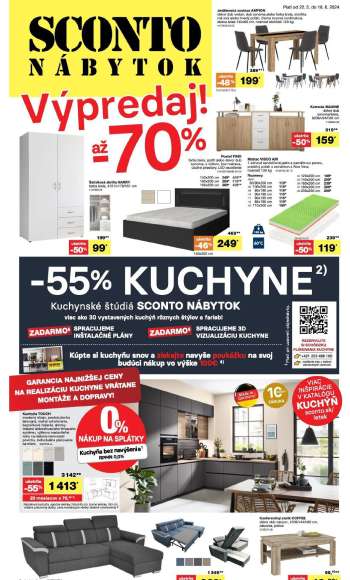 Leták Sconto nábytok - 22.5.2024 - 18.6.2024.