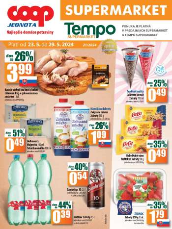 Leták COOP Jednota - 23.5.2024 - 29.5.2024.