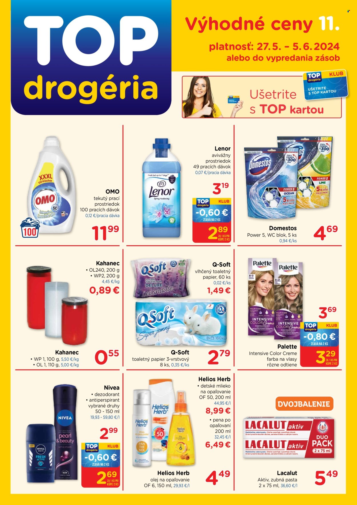 Leták TOP drogéria - 27.5.2024 - 5.6.2024. Strana 1