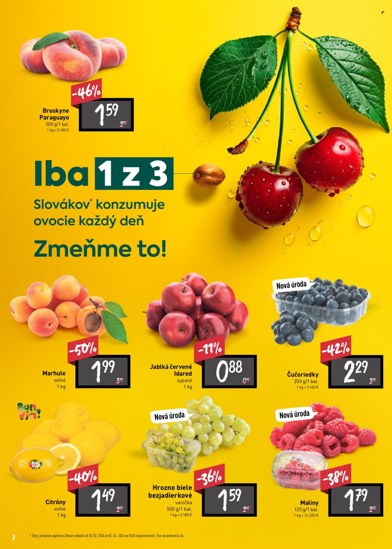 Leták Billa - 29.5.2024 - 4.6.2024. Strana 2