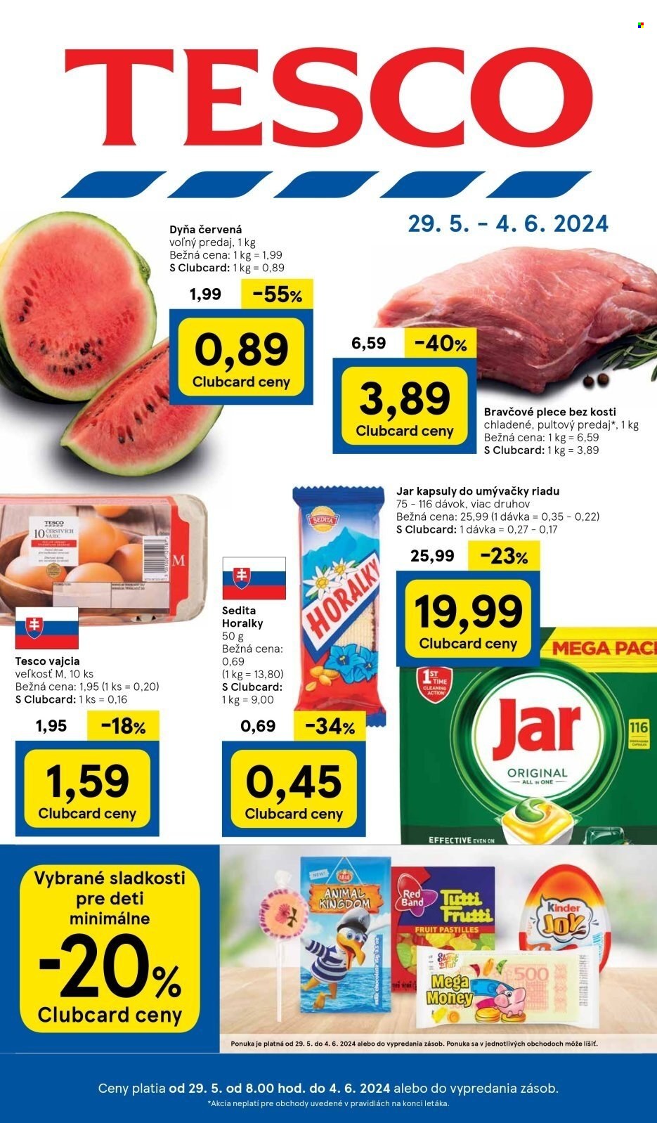 Leták TESCO - 29.5.2024 - 4.6.2024. Strana 1