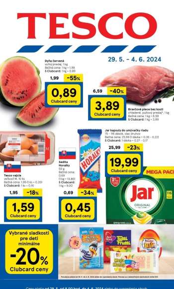 Leták TESCO - 29.5.2024 - 4.6.2024.