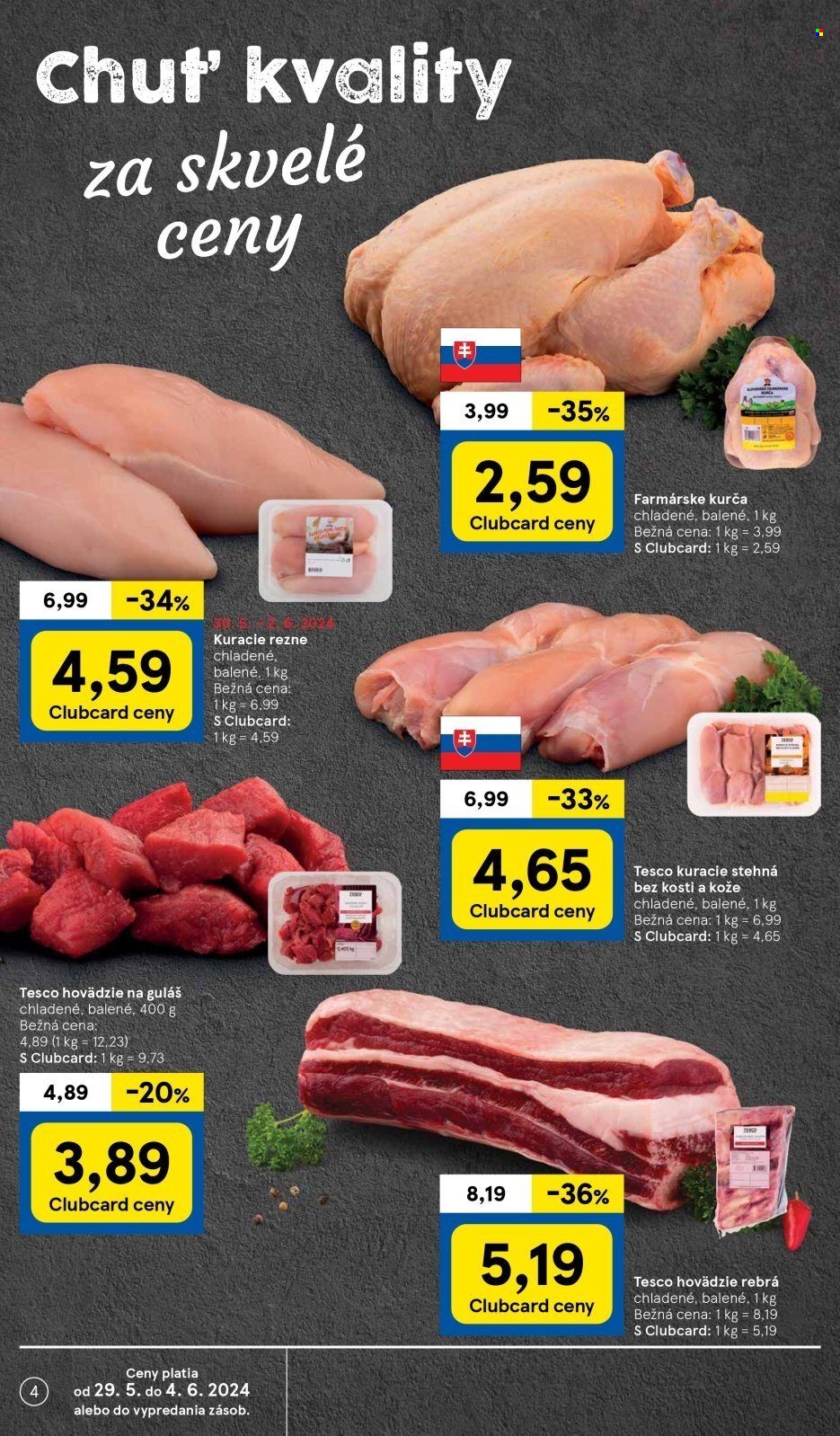 Leták TESCO supermarket - 29.5.2024 - 4.6.2024. Strana 4