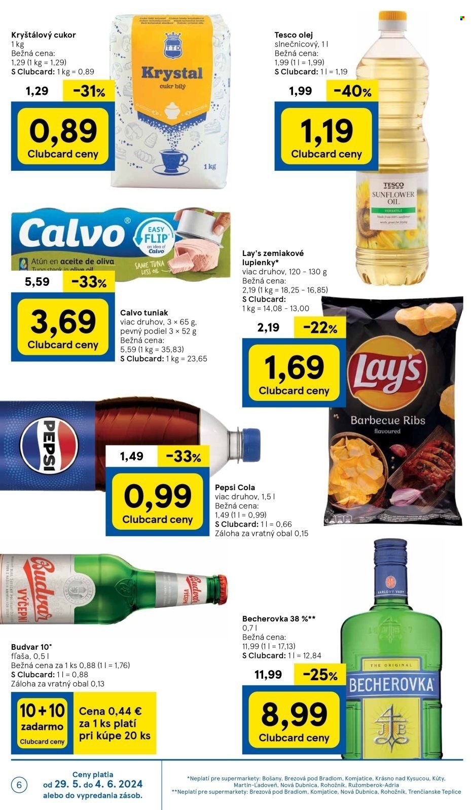 Leták TESCO supermarket - 29.5.2024 - 4.6.2024. Strana 6