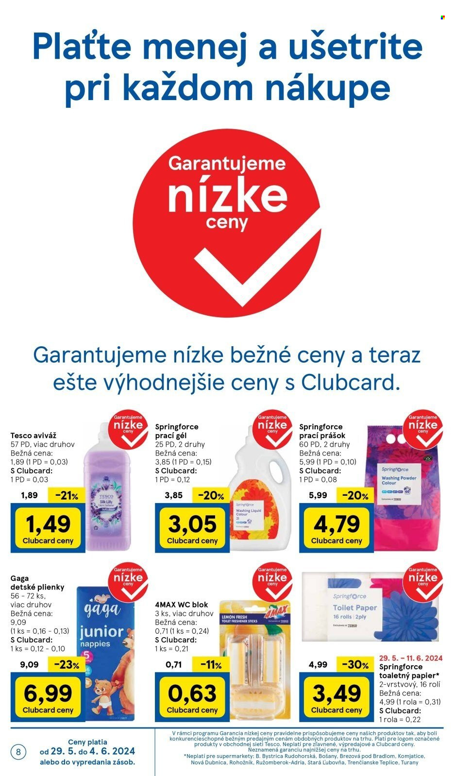Leták TESCO supermarket - 29.5.2024 - 4.6.2024. Strana 8