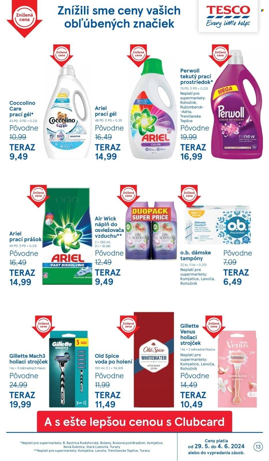 Leták TESCO supermarket - 29.5.2024 - 4.6.2024. Strana 13