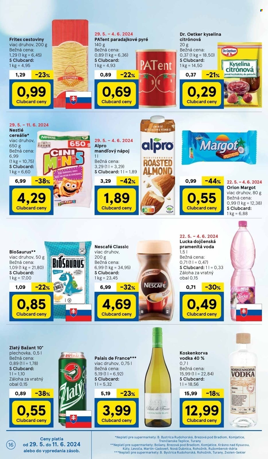 Leták TESCO supermarket - 29.5.2024 - 4.6.2024. Strana 16