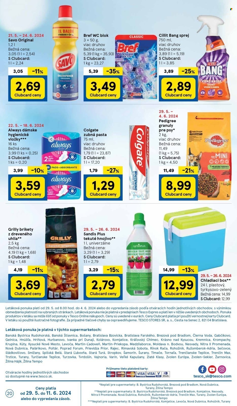 Leták TESCO supermarket - 29.5.2024 - 4.6.2024. Strana 20