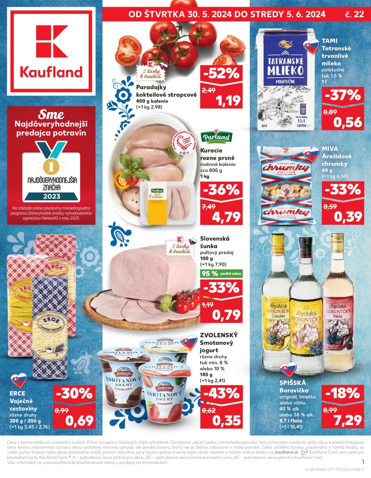 Leták Kaufland - 30.5.2024 - 5.6.2024. Strana 1