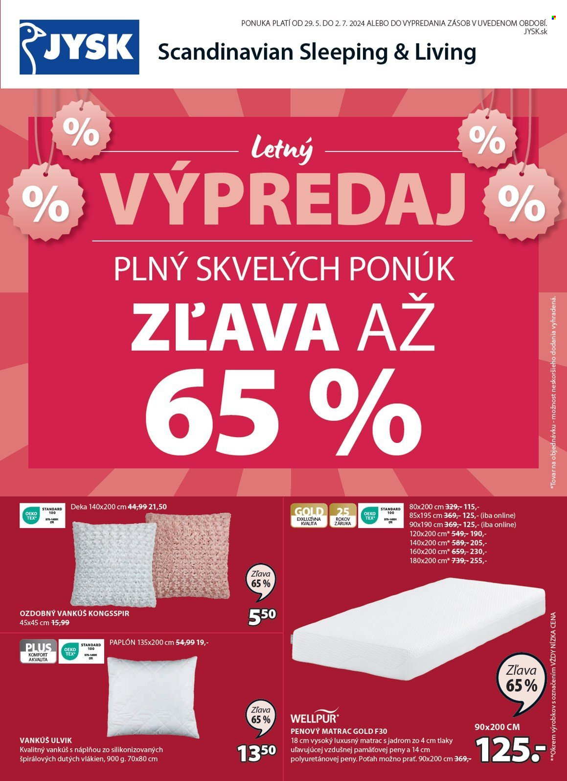 Leták JYSK - 29.5.2024 - 2.7.2024. Strana 2
