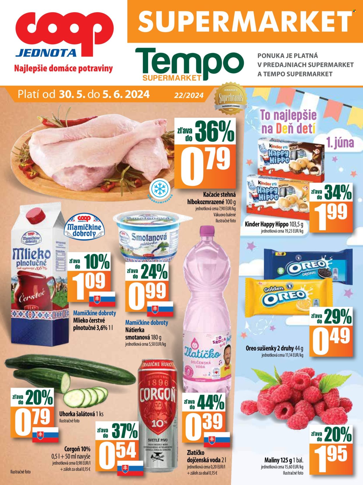 Leták COOP Jednota - 30.5.2024 - 5.6.2024. Strana 1