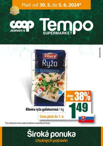Leták COOP Jednota - 30.5.2024 - 5.6.2024.