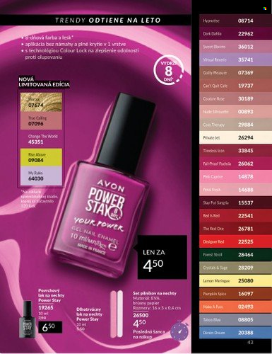 Leták Avon - 1.6.2024 - 30.6.2024. Strana 43