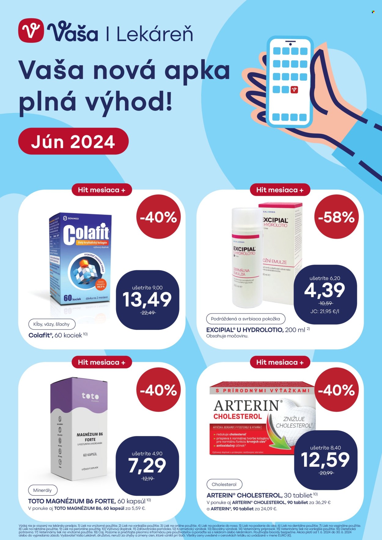 Leták Vaša lekáreň - 1.6.2024 - 30.6.2024. Strana 1