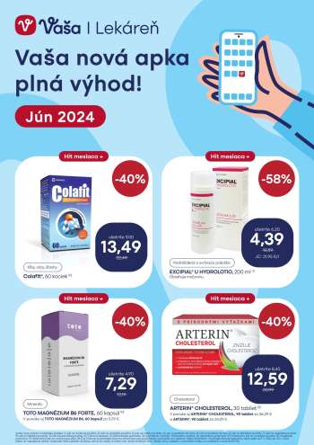 Leták Vaša lekáreň - 1.6.2024 - 30.6.2024.