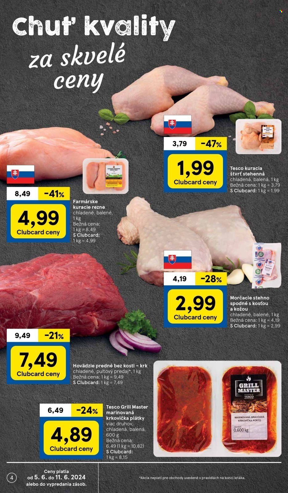 Leták TESCO - 5.6.2024 - 11.6.2024. Strana 4