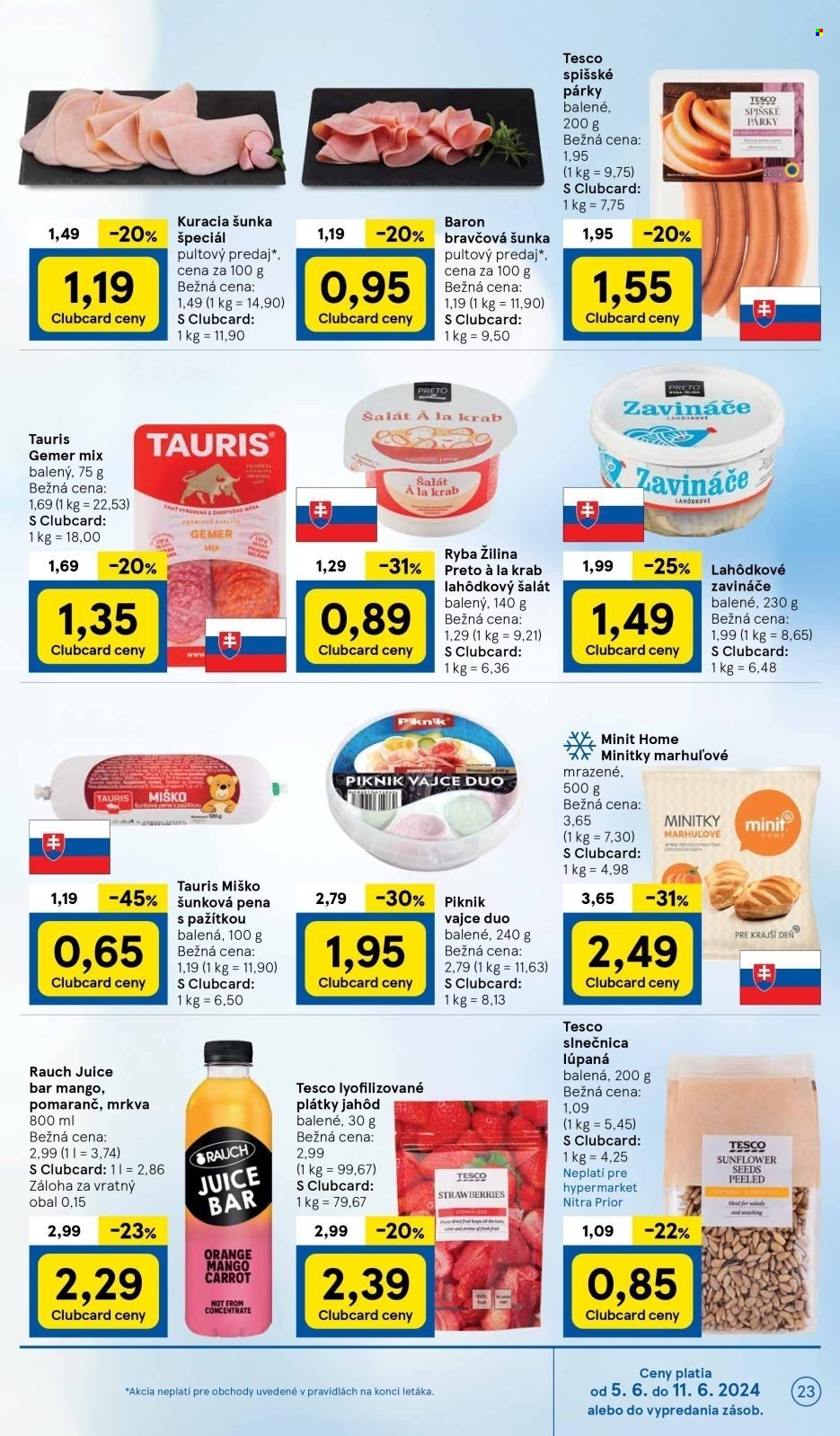 Leták TESCO - 5.6.2024 - 11.6.2024. Strana 23