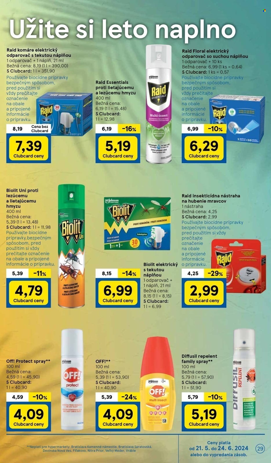Leták TESCO - 5.6.2024 - 11.6.2024. Strana 29