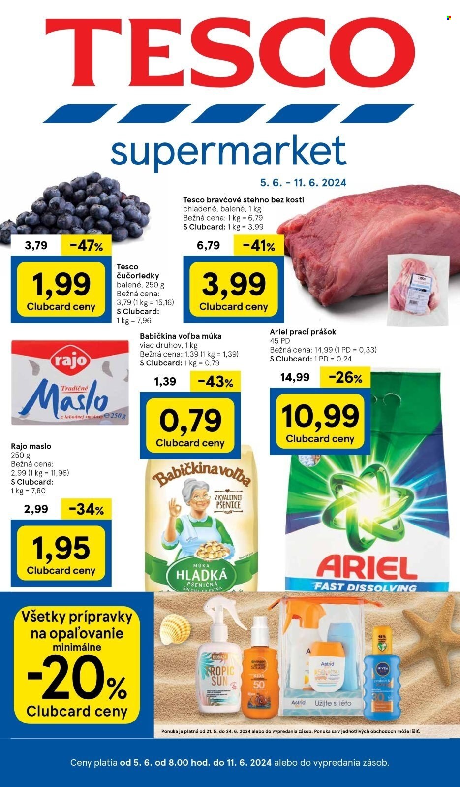 Leták TESCO supermarket - 5.6.2024 - 11.6.2024. Strana 1