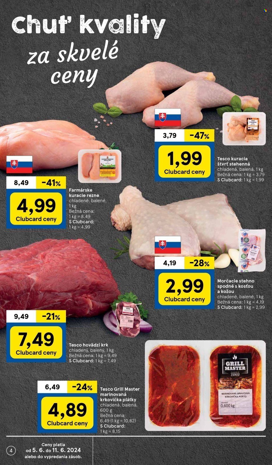 Leták TESCO supermarket - 5.6.2024 - 11.6.2024. Strana 4