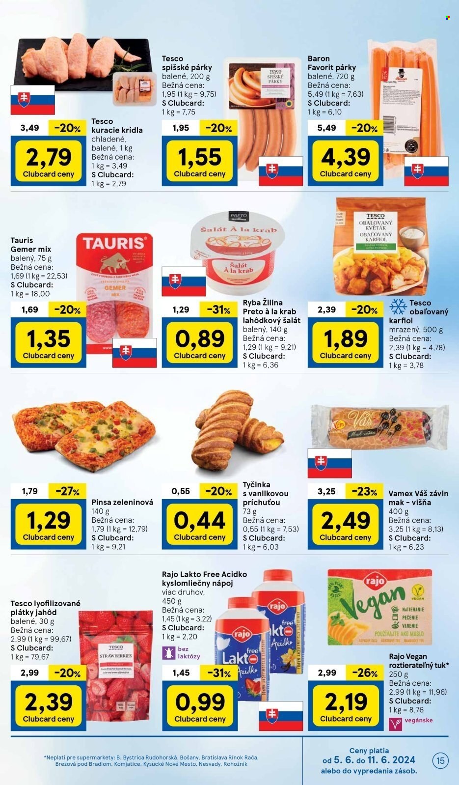 Leták TESCO supermarket - 5.6.2024 - 11.6.2024. Strana 15