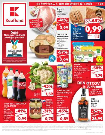 Leták Kaufland - 6.6.2024 - 12.6.2024.
