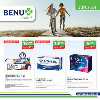 Leták BENU Lekáreň - 1.6.2024 - 30.6.2024.