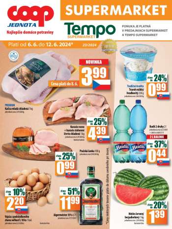 Leták COOP Jednota - 6.6.2024 - 12.6.2024.