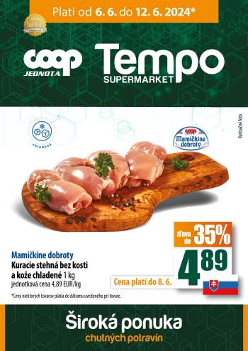Leták COOP Jednota - 6.6.2024 - 12.6.2024.