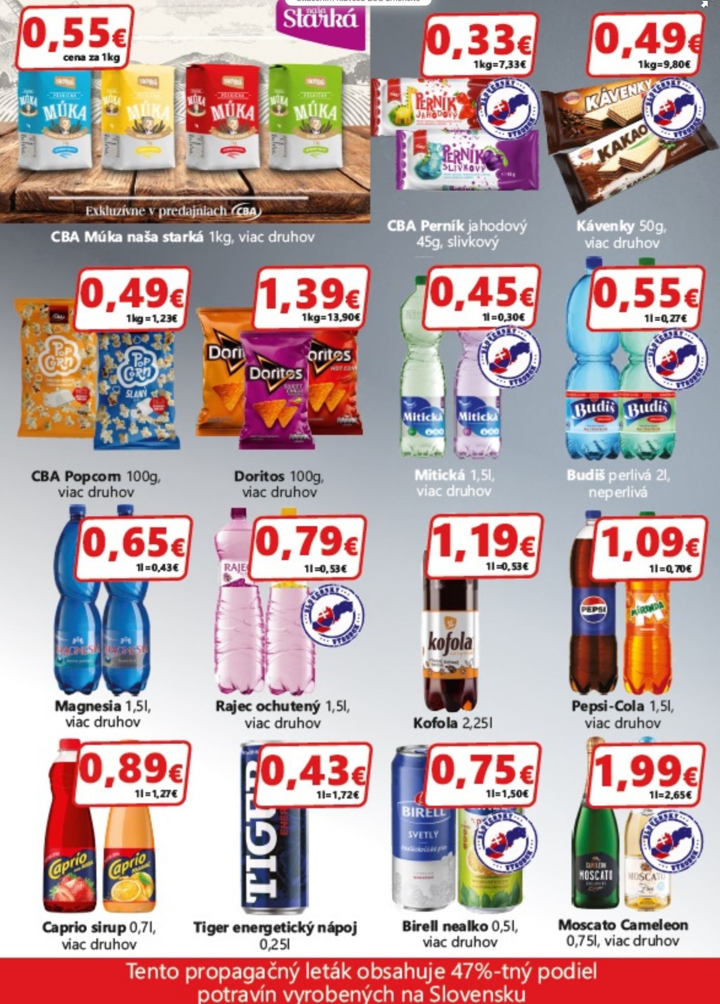 Leták CBA Komfos - 6.6.2024 - 19.6.2024. Strana 3