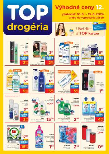 Leták TOP drogéria - 10.6.2024 - 19.6.2024.