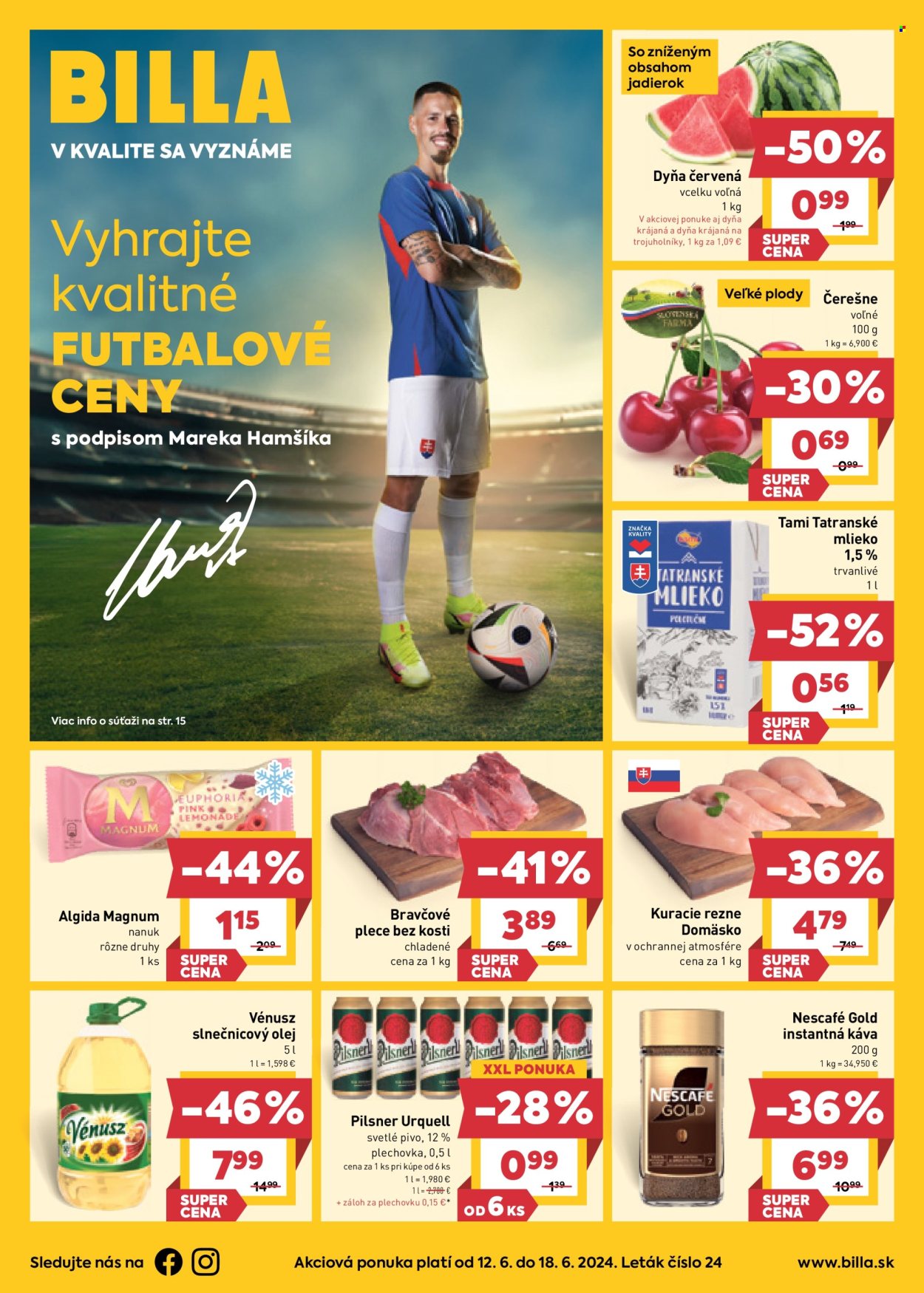 Leták Billa - 12.6.2024 - 18.6.2024. Strana 1