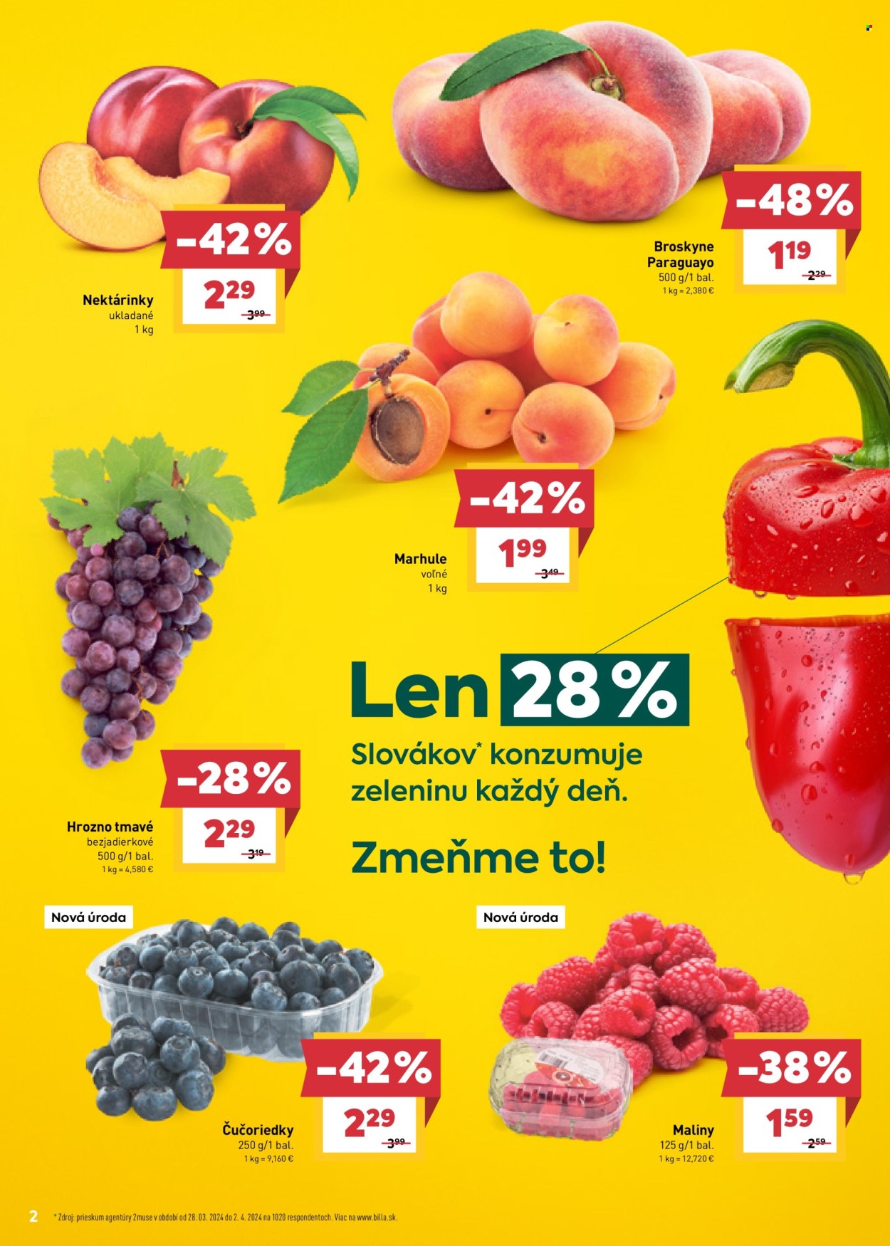 Leták Billa - 12.6.2024 - 18.6.2024. Strana 2