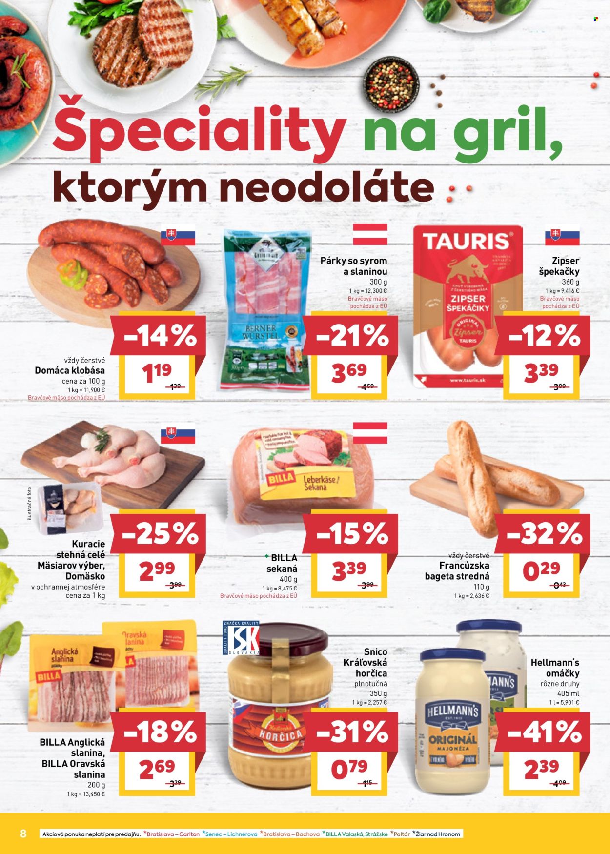 Leták Billa - 12.6.2024 - 18.6.2024. Strana 8