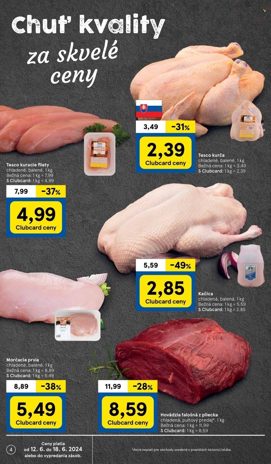 Leták TESCO - 12.6.2024 - 18.6.2024. Strana 4