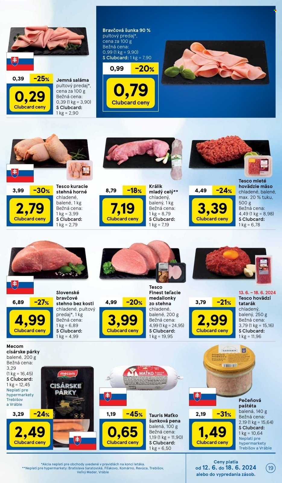 Leták TESCO - 12.6.2024 - 18.6.2024. Strana 19
