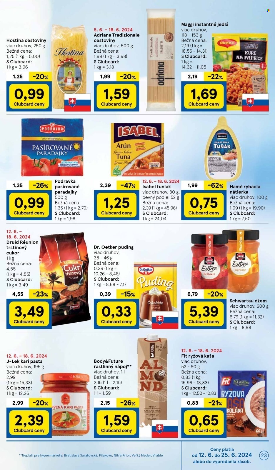 Leták TESCO - 12.6.2024 - 18.6.2024. Strana 23