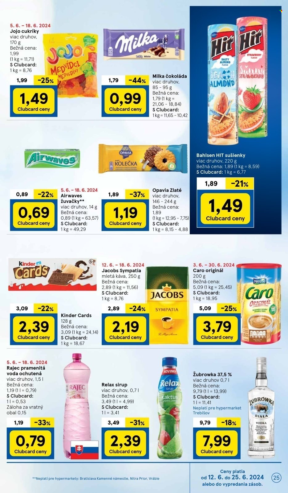 Leták TESCO - 12.6.2024 - 18.6.2024. Strana 25