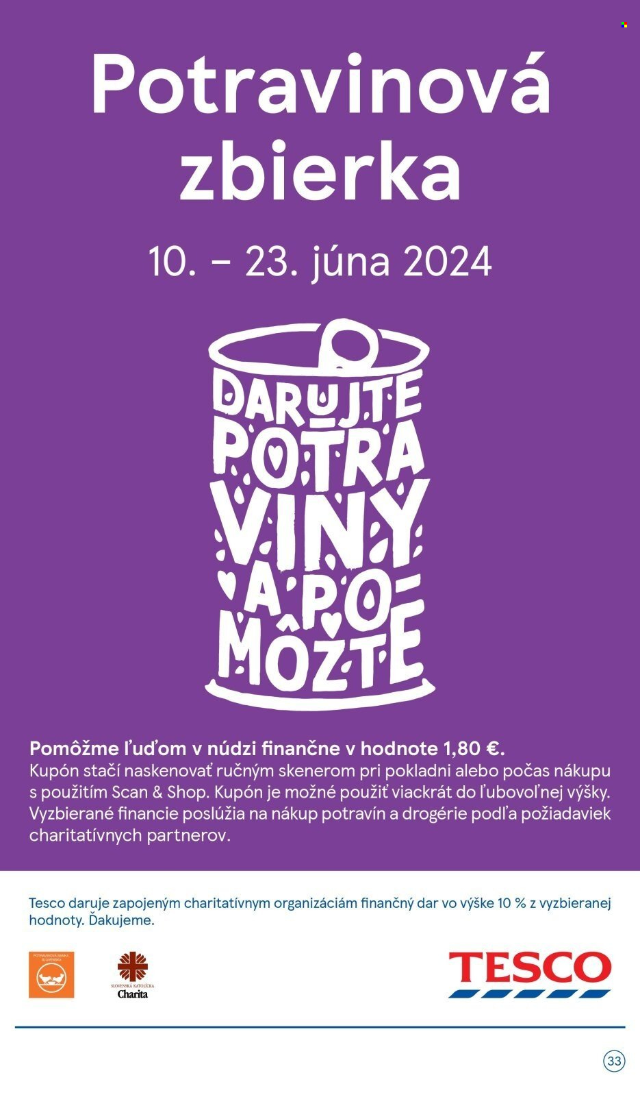 Leták TESCO - 12.6.2024 - 18.6.2024. Strana 33