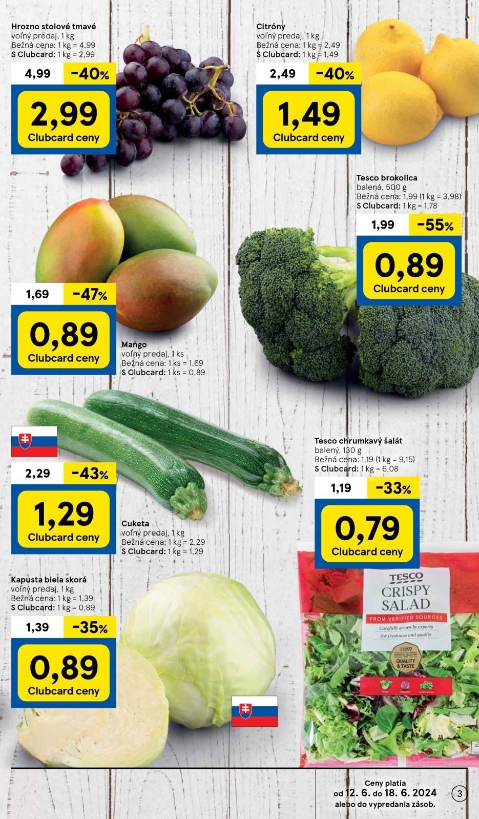 Leták TESCO supermarket - 12.6.2024 - 18.6.2024. Strana 3