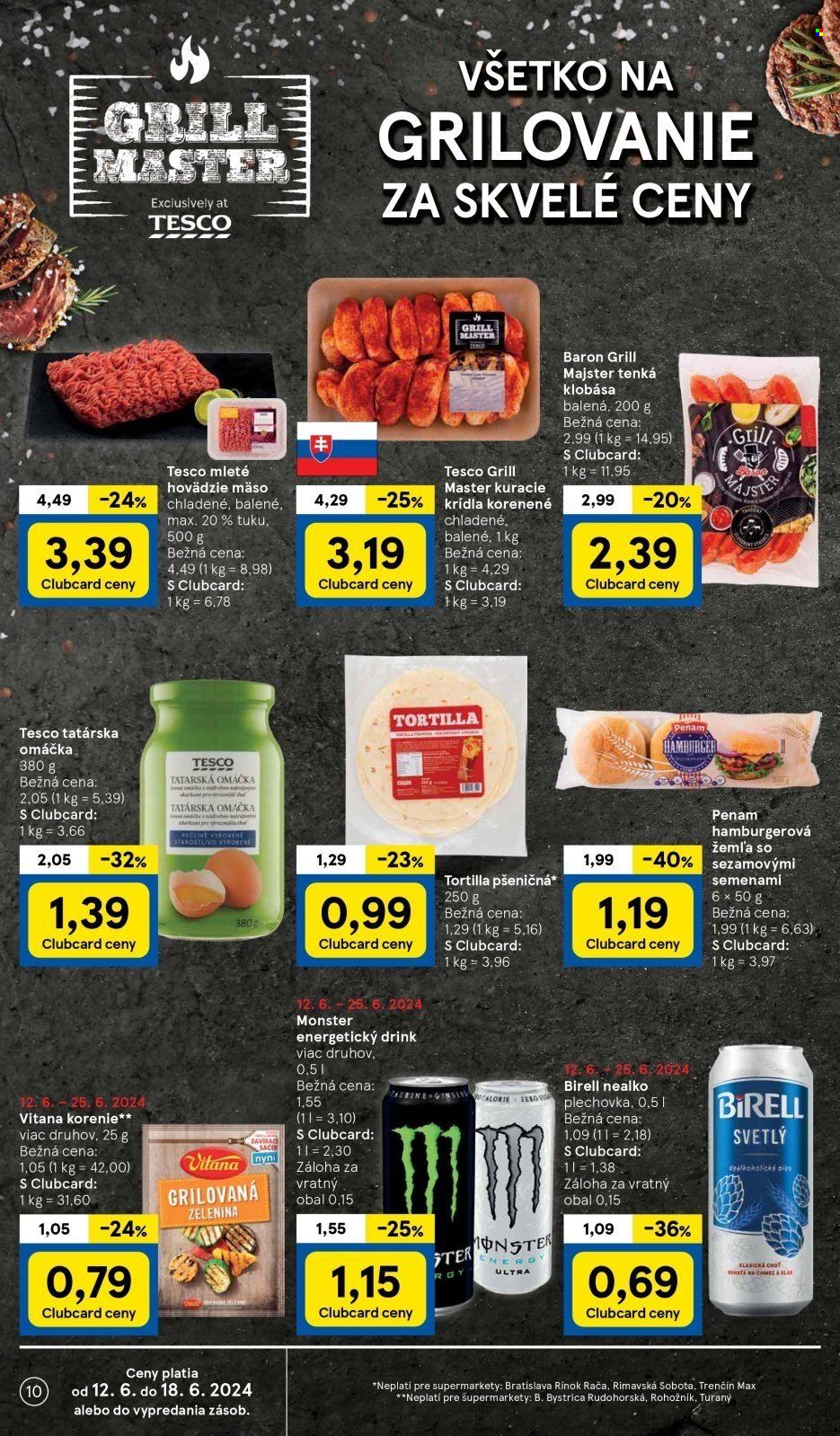 Leták TESCO supermarket - 12.6.2024 - 18.6.2024. Strana 10