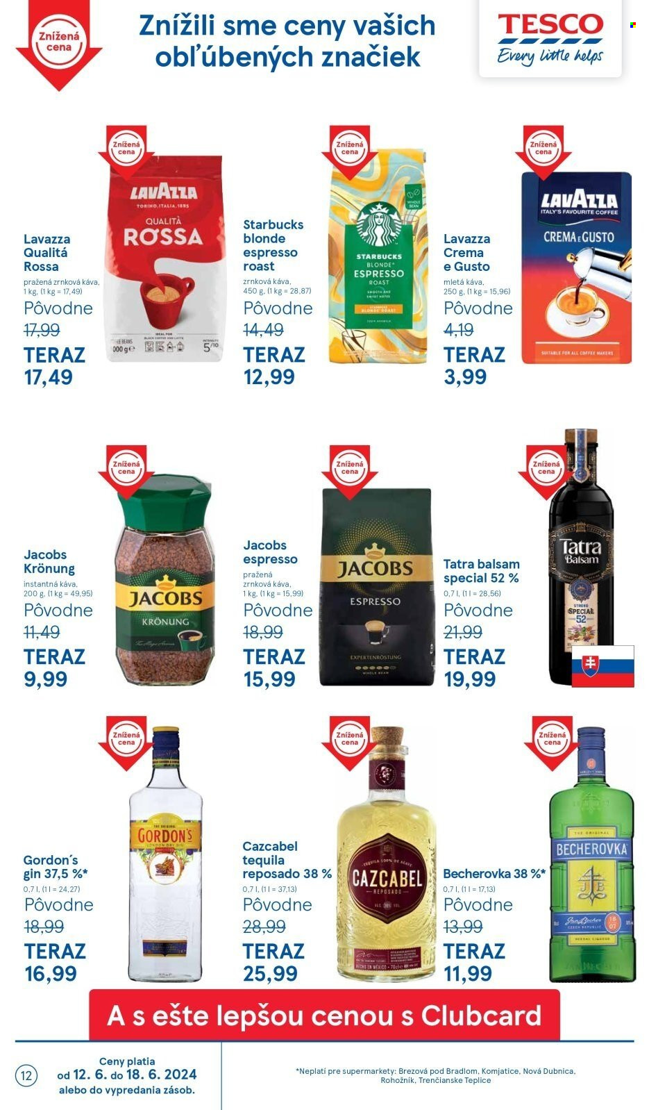Leták TESCO supermarket - 12.6.2024 - 18.6.2024. Strana 12